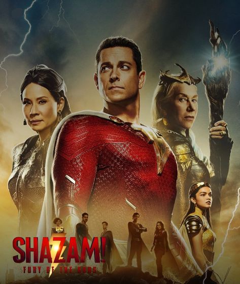 Shazam Fury Of The Gods, Fury Of The Gods, Billy Batson, Superhero Family, Adam Brody, Zachary Levi, Desktop Wallpaper Design, Dc Comics Characters, Wallpaper Designs