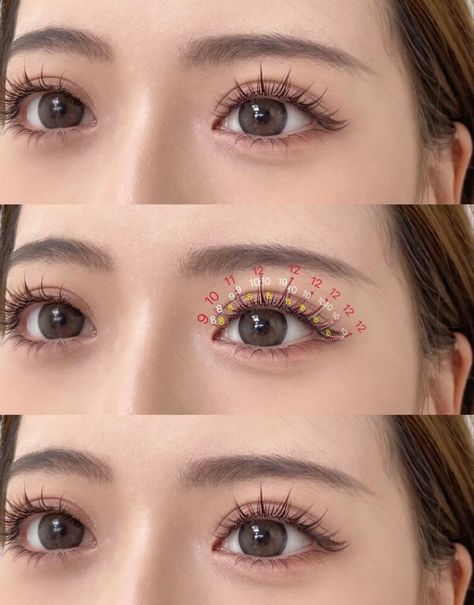 Eye Makeup Guide, Natural Fake Eyelashes, Lashes Fake Eyelashes, Kutek Disney, Lash Extensions Makeup, Lash Extensions Styles, Eyelash Extensions Styles, Perfect Eyelashes, Doll Eye Makeup