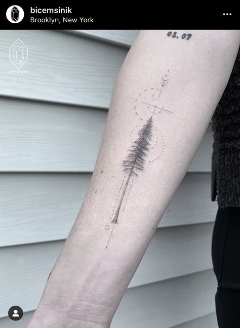 Orion Tattoo, Redwood Tattoo, Engraving Tattoo, Pine Tree Tattoo, Sequoia Tree, Redwood Tree, Matching Tattoo, Tree Tattoo, Fine Line Tattoos