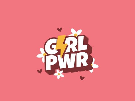 Girl Logo Design, Power Images, Doodle Girl, Power Logo, Typography Poster Design, Power Girl, Typography Inspiration, 로고 디자인, Text Design