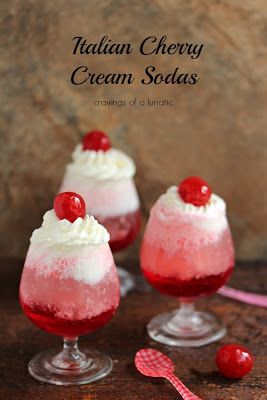 Cherry Italian Soda, Cool Drinks For Kids, Italian Cherries, Italian Sodas, Kids Drinks, Italian Cream Soda, Torani Syrup, Italian Drinks, Italian Soda