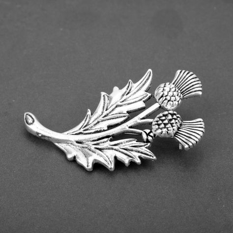 Scotland National Flower, Cloak Pin, Kilt Pin Brooches, Female Accessories, Norse Jewelry, Kilt Pin, Scarf Rings, Scottish Thistle, Valentines Day Gifts