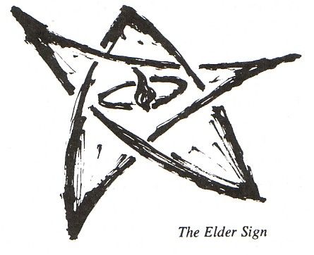 The elder sign by tallon.deviantart.com on @deviantART Elder Sign Lovecraft, Elder Sign Tattoo, Lovecraftian Tattoo, Cthulhu Symbol, Necronomicon Tattoo, Cthulhu Tattoo, Elder Sign, Lovecraft Art, Mountains Of Madness