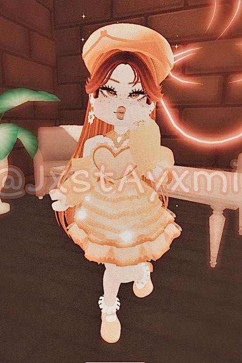 Orange You Glad Outfit, Orange You Glad Royale High, Royalhigh Outfits, Sunset Island, Pageant Outfits, Orange Fits, Island Theme, Orange You Glad, Royale High