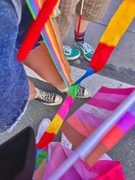 pride. gay. lesbian. pride flag. rainbow. flags. parade. wlw. aesthetic. Wlw Aesthetic, Rainbow Flags, Festival Aesthetic, Lesbian Pride Flag, Lgbtq Flags, Pride Parade, Rainbow Flag, The Plaza, Best Friend Pictures