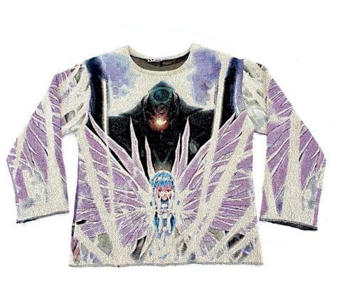 Tapestry Sweater, Woven Image, Concept Clothing, Woven Tapestry, Genesis Evangelion, Neon Genesis, Neon Genesis Evangelion, Cool Clothes, Dream Clothes