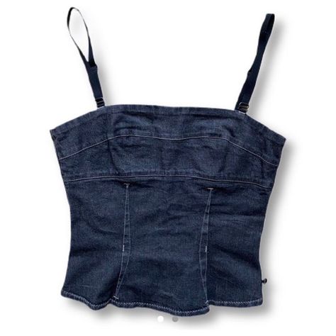 Denim Corset Top, Denim Corset, Corset Bustier, Wardrobe Tips, Outfits Chic, Jeans Diy, Nice Style, Chic Fashion, Dream Clothes