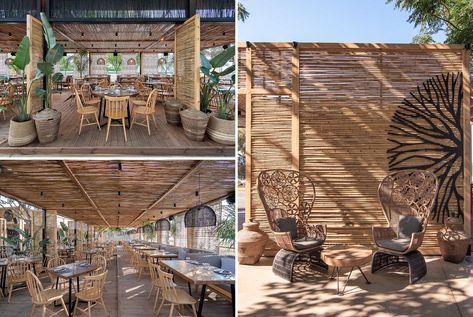 Beach Cafe Aesthetic, Bistro Aesthetic, Beach Restaurant Design, The Beach Aesthetic, Pool Design Modern, Outdoor Restaurant Patio, Outdoor Restaurant Design, Coffee Shop Interior Design, Restaurant Patio