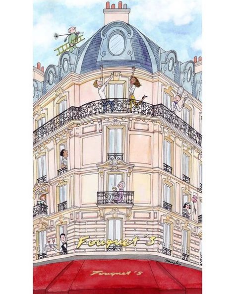 ♔ Croquis "Paris" Kanako Illustration, Construction Paper Art, France Illustration, Kanako Kuno, Art Parisien, French Illustration, Paris Illustration, Travel Art Journal, Iris Painting