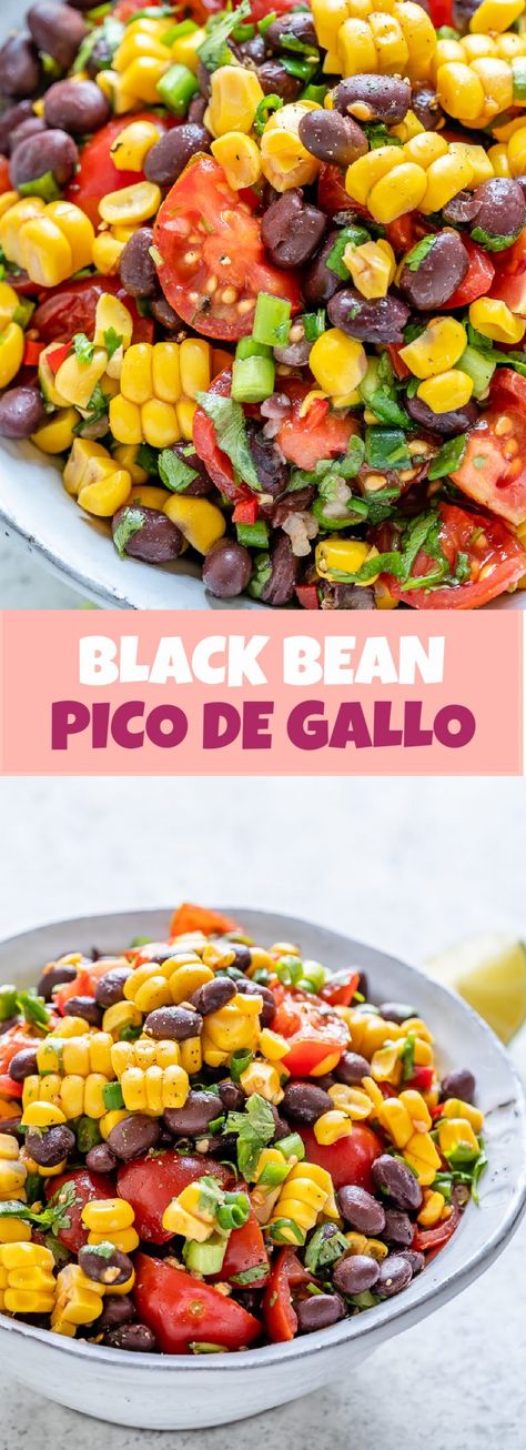 Black Bean Pico De Gallo | Clean Food Crush Cold Dips, Clean Eating Plans, Healthy Veggie, Healthy Mexican, Clean Food Crush, Food Crush, Clean Eating Dinner, Healthy Veggies, Clean Food