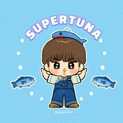 Jin Super Tuna, Bts Group Photo, Photo Kawaii, Bts Cartoon, Army Christmas, Super Tuna, Chibi Bts, Bts Sticker, Bts Group Picture