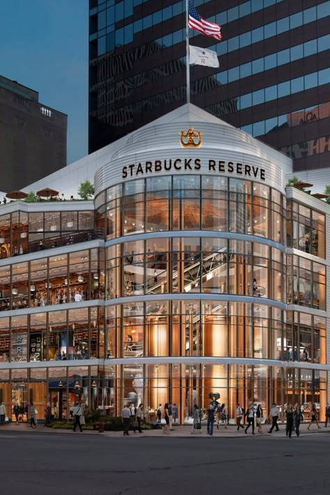 Starbucks Reserve Roastery in Chicago Starbucks Roastery, Starbucks Reserve Roastery, Chicago Itinerary, Chicago Vacation, Chicago Aesthetic, Chicago Pictures, Starbucks Reserve, Magnificent Mile, Visit Chicago