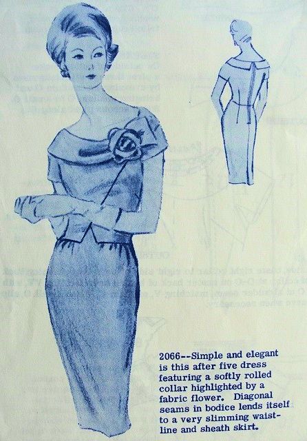 After Five Dresses, Retro Cocktail Dress, Vintage Clothes Patterns, Wand Of Fortune, Vintage Cocktails, Retro Magazine, Retro Cocktail, Rolled Collar, Sheath Skirt