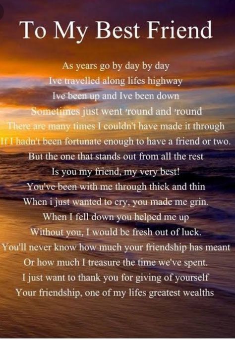 Best friend poem Quotes Distance Friendship, Quotes Loyalty, Quotes Distance, Best Friend Quotes Meaningful, Special Friend Quotes, True Friends Quotes, Friend Poems, Happy Birthday Best Friend Quotes, Happy Birthday Best Friend