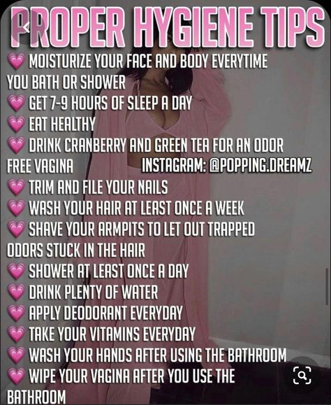 Personal Hygiene Tips, Proper Hygiene, Social Life Hacks, Body Hygiene, Hygiene Tips, Beauty Routine Tips, Beauty Tips For Glowing Skin, Clear Skin Tips, Healthy Skin Tips