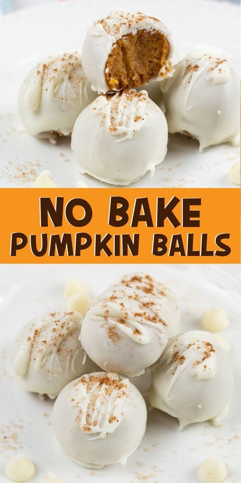 Pumpkin Balls Easy, Desert For Thanksgiving Easy, No Bake Pumpkin Bites, Easy Fall Treats To Sell, Oreo Pumpkin Balls, Cute Fall Snacks For Kids, Pumpkin Shaped Treats, Fall Crockpot Recipes Desserts, Pumpkin No Bake Balls