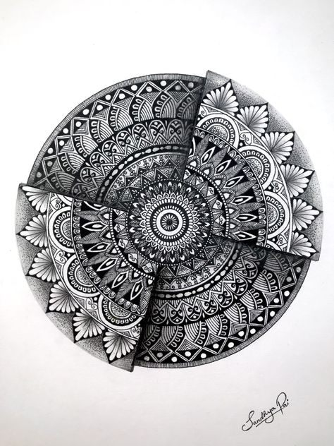 Mandala 3d Design, Drawing Ideas Mandala, 3d Mandala Art, Pen Mandala, Mandala Sketch, Mandala Arts, Mandala Book, Mandala Drawings, Pencil Drawing Ideas