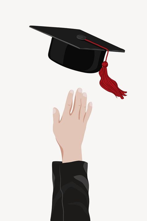 Graduation Cap Aesthetic, Graduation Cap Illustration, Graduation Cap Drawing, Cap Aesthetic, Cap Illustration, Cap Drawing, Aesthetic Illustration, Grad Cap, Download Free Images