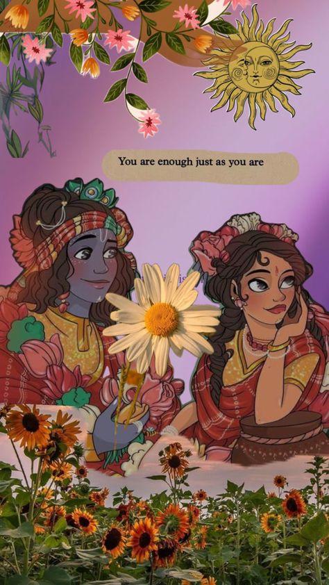 Khana Krishna Devotee Aesthetic, Krishna And Devotee, Devotee Aesthetic, Krishna Wallpaper Aesthetic, Krishna Sakhi, Devine Love, Cecily Mary Barker, Radhe Govind, Laxmi Maa