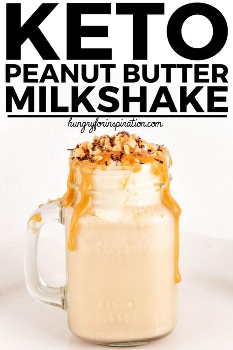 Easy Keto Peanut Butter Milkshake | Hungry For Inspiration Keto Milkshake, Peanut Butter Milkshake, Dolce Poche Calorie, Keto Diet Drinks, Keto Shakes, Keto Peanut Butter, Keto Smoothie Recipes, Desserts Keto, Starting Keto Diet