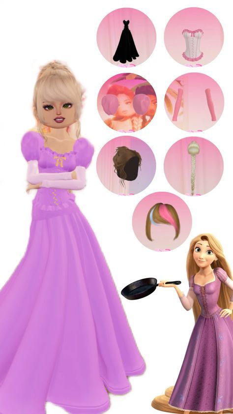 Dress To Impress Rapunzel, Rapunzel Dress, Disney Dress, Figure Dress, Disney Dresses, Gorillaz, Rapunzel, Fashion Brands, Fashion Company