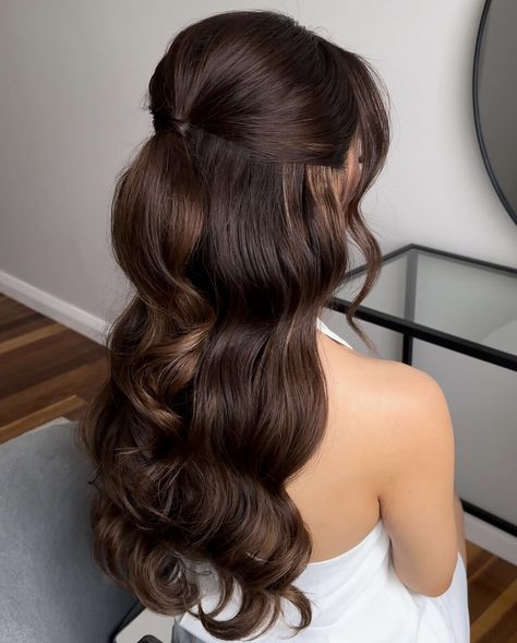 30 Beautiful Half Up Half Down Wedding Hairstyles New Hairstyle 2023, Hairstyle 2023, Hair Style Girl, Hair Down Styles, Braided Half Updo, Hair Adviser, Long Hair Updo, Half Updo, New Hairstyle