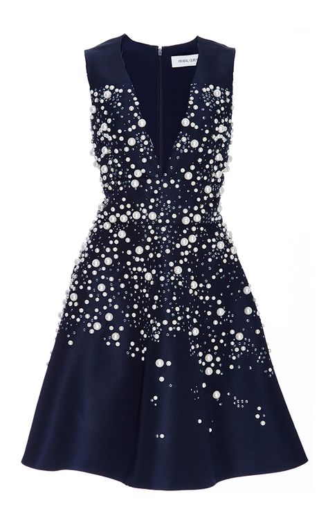 Blue Graduation Dresses, Embellished Party Dress, Navy Cocktail Dress, Bouchra Jarrar, Blue Ruffle Dress, Short Graduation Dresses, Navy Blue Cocktail Dress, Embellished Cocktail Dress, V Neck Cocktail Dress