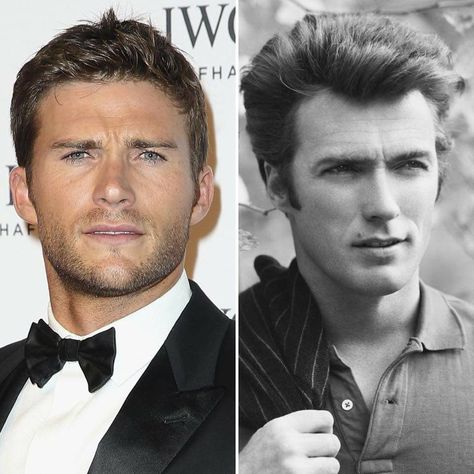 Clint And Scott Eastwood, Clint Eastwood Pictures, Masculine Face, Far From The Tree, Fathers And Sons, Hollywood Photography, Handsome Male Models, Scott Eastwood, Luke Perry