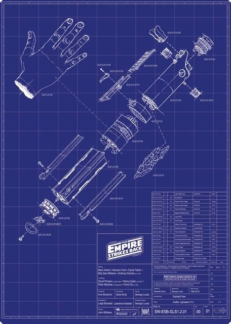 Lightsaber Schematics, Lightsabers Design, Lightsaber Minimalist, Black Jedi, Lightsaber Construction, Lightsaber Blueprint, Lightsaber Forms, Lightsaber Tattoo, Lightsaber Parts