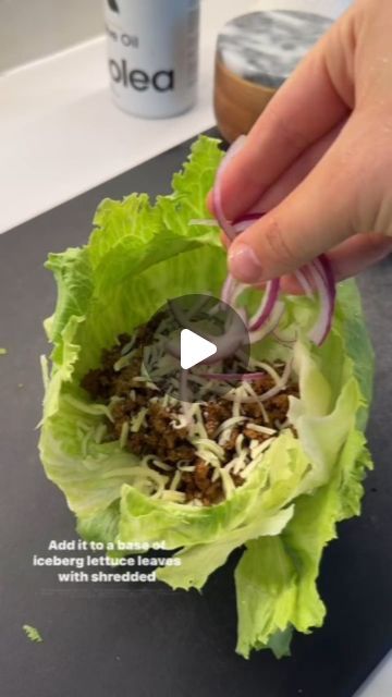 Keto | Low Carb on Instagram: "BEEF BURRITO LETTUCE WRAP
.
Get my most popular recipes in my ebook! ❤️ And today we're GIVING them away 100% FREE! Link in bio! @deliciousdietrecipe
.
Here is how I made it:
.
1.Grab 1lb grassfed beef or your protein of choice. Add 1 packet of a good taco seasoning (be sure to use one that doesnt have preservatives or tons of sugar). Give it a really good mix, then add to a pan with 1tbsp avocado oil and cook it up. You’ll want to use a spatula to break apart the taco meat continuously so its small and not clumpy.
.
2.While thats going, wash and slice your veggies.
.
3.When the minced meat is done, remove from the heat and add 3-4oz to a few iceberg lettuce leaves. You can use however much or little of the mixture you - but I put about 4oz of meat for each w Lettuce Wraps Taco, Cheeseburger Lettuce Wraps, Beef Burrito, Lettuce Tacos, Lettuce Wrap, Iceberg Lettuce, Lettuce Leaves, Taco Meat, Minced Meat