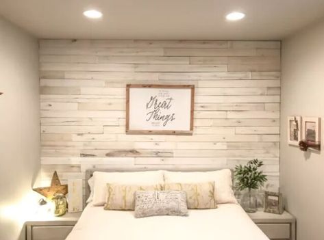 Because 2020 was definitely the year we all internalized the importance of our own four walls! Wood Walls Bedroom, Wall Behind Bed, Diy Wood Wall, Stone Accent Walls, Feature Wall Bedroom, Wood Walls, Diy Accent Wall, Wood Accent Wall, Plank Walls