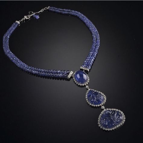 Veschetti Jewelry, Quinceanera Jewelry, Blue Diamond Jewelry, Tanzanite Beads, Coral Jewelry Set, Blue Stone Pendant, Blue Sapphire Jewelry, Diamond Pendent, Tanzanite Necklace