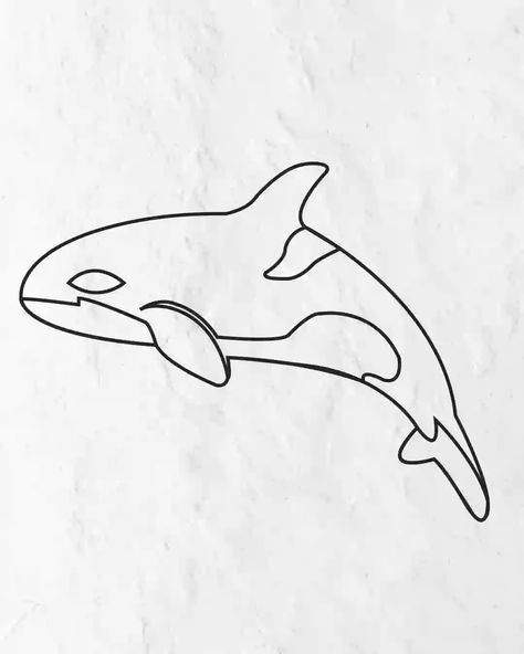 Orca Whale Tattoo, Whale Sketch, Killer Whale Tattoo, Wilderness Tattoo, Dog Drawing Simple, Atlas Tattoo, Orca Tattoo, Whale Drawing, Small Girly Tattoos