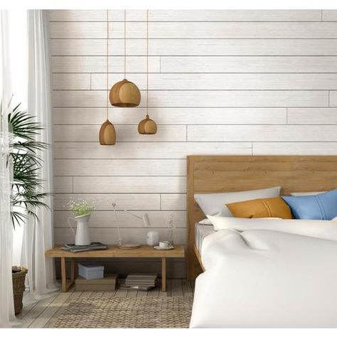 Installing Wallpaper, Wallpaper Flooring, Wood Shiplap Wall, Gray Shiplap, Wood Shiplap, Shiplap Boards, Shiplap Accent Wall, Shiplap Wall, Wall Planks