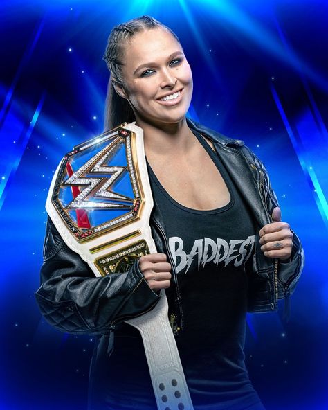 WWE on Instagram: “Will @rondarousey be walking out of #WrestleMania Saturday as the NEW #SmackDown Women's Champion?” Wwe Ronda Rousey, Ronda Rousey Wallpaper, Ronda Rousey Wwe, Wwe Women's Championship, Rhonda Rousey, Wwf Diva, Ronda Jean Rousey, Women Leggings Outfits, Buff Women