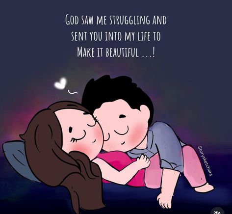 Couples Images Cute, Blessed Quotes For Him, Quotes For Husband, Best Wife Quotes, Quotes My Love, Good Morning Couple, Couple Love Quotes, Cartoon Love Quotes, Best Romantic Images