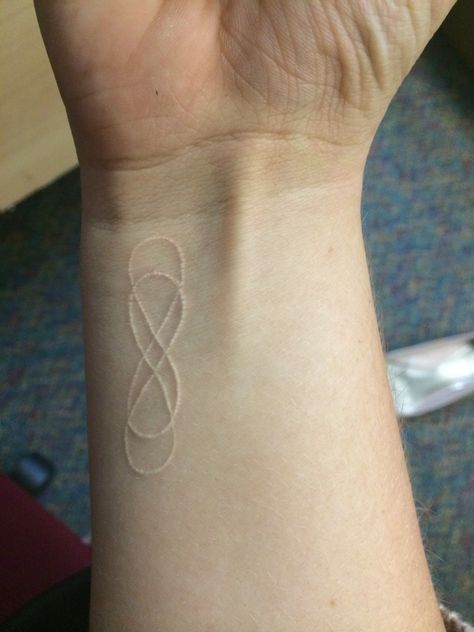 White double infinity tattoo Double Infinity Tattoo, Intertwined Tattoo, Double Infinity Tattoos, Infinity Sign Tattoo, Balance Tattoo, Tattoo Ankle, Double Infinity, Infinity Tattoos, Infinity Sign