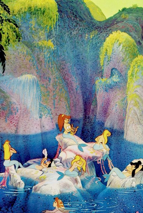 Peter Pan Mermaids, Mermaid Things, Princesas Disney Anime, Mermaid Lagoon, Disney Pics, Rp Ideas, Old Disney, Disney Aesthetic, Disney Home