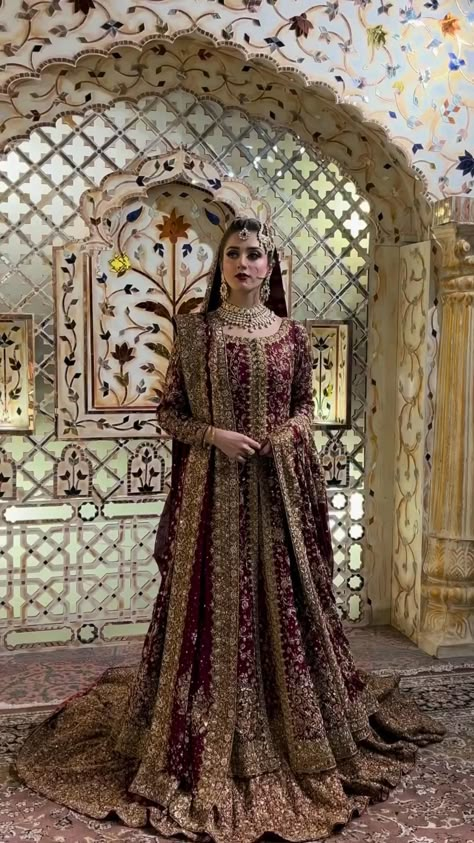 03117653999 #fyp #foryourpage #unfrezzmyaccount #100kviews #viralvideo #viraltiktok #virtualstylist Wedding Lehengas Bridal Pakistani, Zeeshan Danish Bridal, Islamic Bride Dress, Pakistani Bride Wedding Dresses, Bridal Mehndi Dresses Ideas, Latest Bridal Dresses Pakistan, Nikkah Dress Pakistani Red, Valima Dress For Bride, Pakistani Wedding Outfits Bride