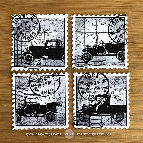 StampingMathilda: Black & White - 529 Faux Postage Stamps - Vintage Automobiles Postal Stamps Free Printable, Postage Stamp Ephemera, Faux Postage Stamps Diy, Postage Stamps Diy, Blank Postage Stamp Template, Faux Postage Stamps, Using Postage Stamps In Junk Journals, Black And White Postage Stamps, Vintage Postage Stamps