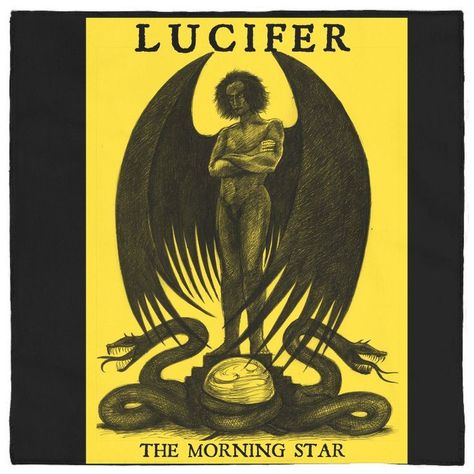 Two Flames, Cloth Banner, The Morning Star, Occult Clothing, Cloth Banners, Evening Star, Personal Bible Study, Altar Cloth, Dark Lord