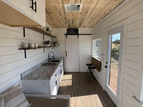 This 20' converted shipping container is a perfect off-grid tiny home customized for the unique tiny home enthusiast! A perfect conversion takes an old container right into a unique studio home that is ideal for living off drig! Shipping Container Studio, Unique Tiny Home, Shipping Container Conversions, Converted Shipping Containers, Container Conversions, Container Cabin, Studio Home, Tiny Home, Off Grid