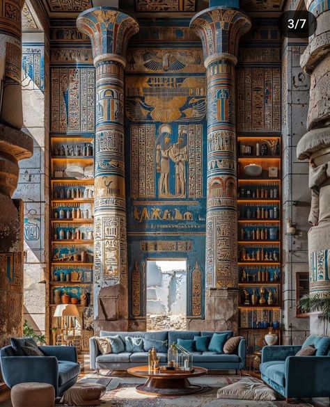 Egyptian Bedroom, Egyptian Furniture, Luxury Ceiling Design, Modern Tropical House, Egyptian Style, Luxury Bedroom Design, Vintage Background, Ancient Egyptian Art, Beautiful Dark Art