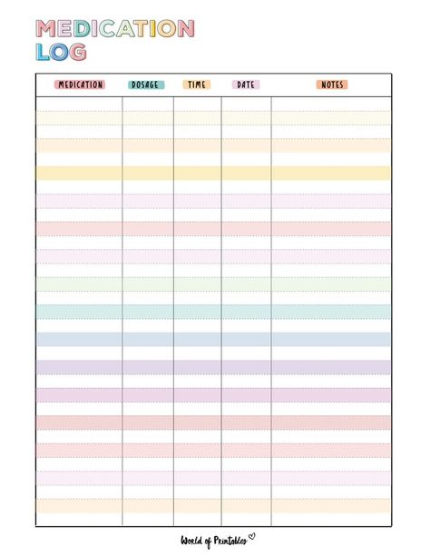 Use a medication log to keep track of the medication you're taking. Choose from 8 stylish designs that you can print for free. Printable Templates Aesthetic, Monthly Meal Planner Printable Free, Exam Planner Printable, Monthly Study Planner, Medicine Tracker, Aesthetic Monthly Planner, College Planner Printables, Yearly Planner Printable, Planner For School