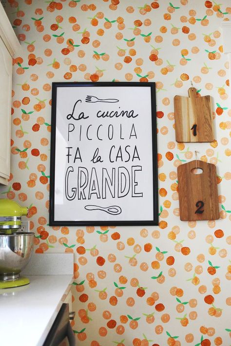 Elsie Larson, Astuces Diy, Happy Kitchen, Statement Wall, Beautiful Mess, Foam Crafts, Kitchen Wall Decor, Kitchen Wall, A Kitchen