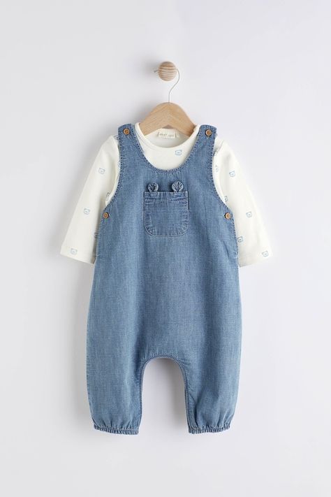 Baby Olive, Dental Videos, Baby Dungarees, Denim Dungaree, Denim Dungarees, Bear Ears, Cotton Bodysuit, Blue Baby, Baby Winter