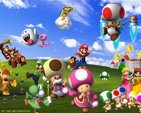 Mario Wallpaper For Ipad World Wallpaper, Mario Games, Nintendo Characters, Super Mario World, Wallpaper Dekstop, Adorable Wallpapers, Beauty Wallpaper, Mario Bros., Mario Party