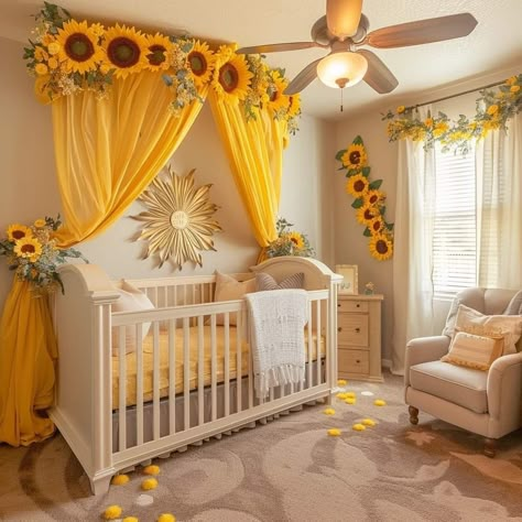 Natal Aesthetic, Tattoo Cake, Sunflower Nursery, Boho Baby Nursery, Baby Nursery Inspiration, Baby Room Themes, Baby Boy Room Decor, Girl Nursery Room, Nursery Room Design