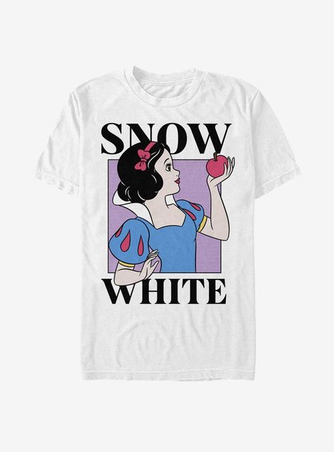 Disney Snow White And The Seven Dwarfs One Bite T-Shirt Dwarfs Snow White, Disney Snow White, Tied T Shirt, Snow White And The Seven Dwarfs, T Shirts White, The Seven Dwarfs, Disney Tees, Seven Dwarfs, Sleeve Packaging