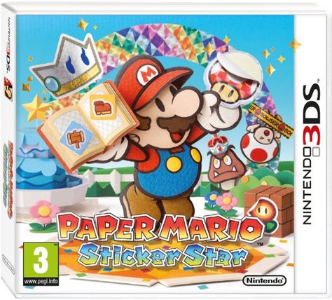 Paper Mario Sticker Star, Mario Sticker, Nintendo 3ds Games, Mario Game, Nintendo Store, Nintendo Ds Games, Nintendo 3ds Xl, Princesa Peach, Nintendo Eshop